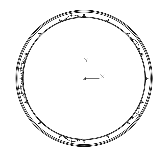 盾构管片三维模型图-俯视
