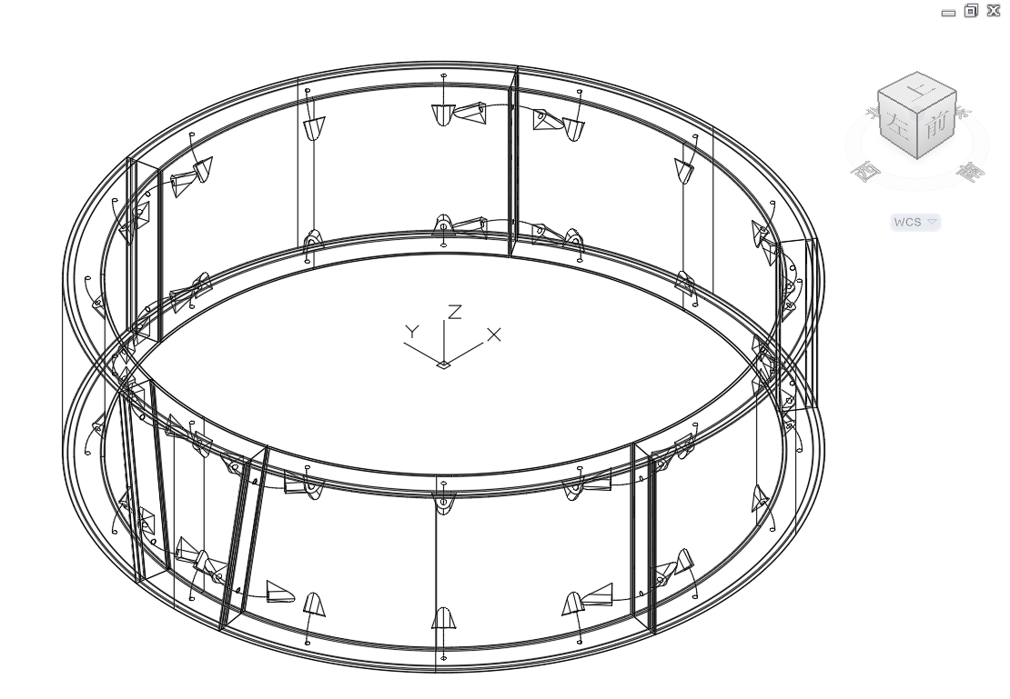 盾构管片三维模型图-3D视角